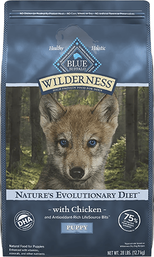 Blue Buffalo Wilderness Puppy High Protein Natural Chicken & Wholesome Grains Dry Dog Food