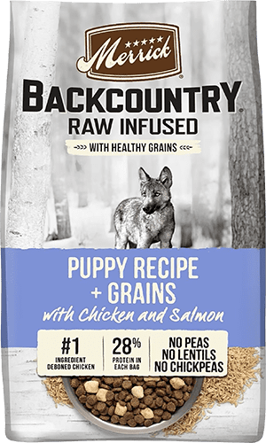 Merrick Backcountry Raw Infused Puppy Recipe + Grains with Chicken & Salmon Freeze-Dried Dry Dog Food